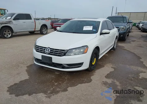 2013 Volkswagen Passat 2.5L Sel из США, поврежденный, VIN 1VWCH7A37DC074962